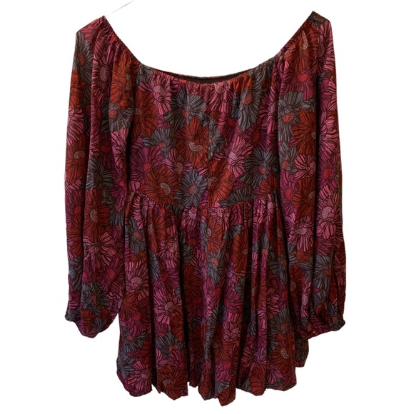 NWT Ruthie Grace Olivaceous Chasing Sunsets Babydoll Floral Autumn Dress - Picture 7 of 13